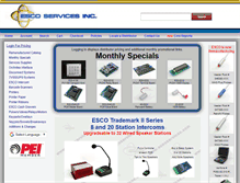 Tablet Screenshot of escoservices.com
